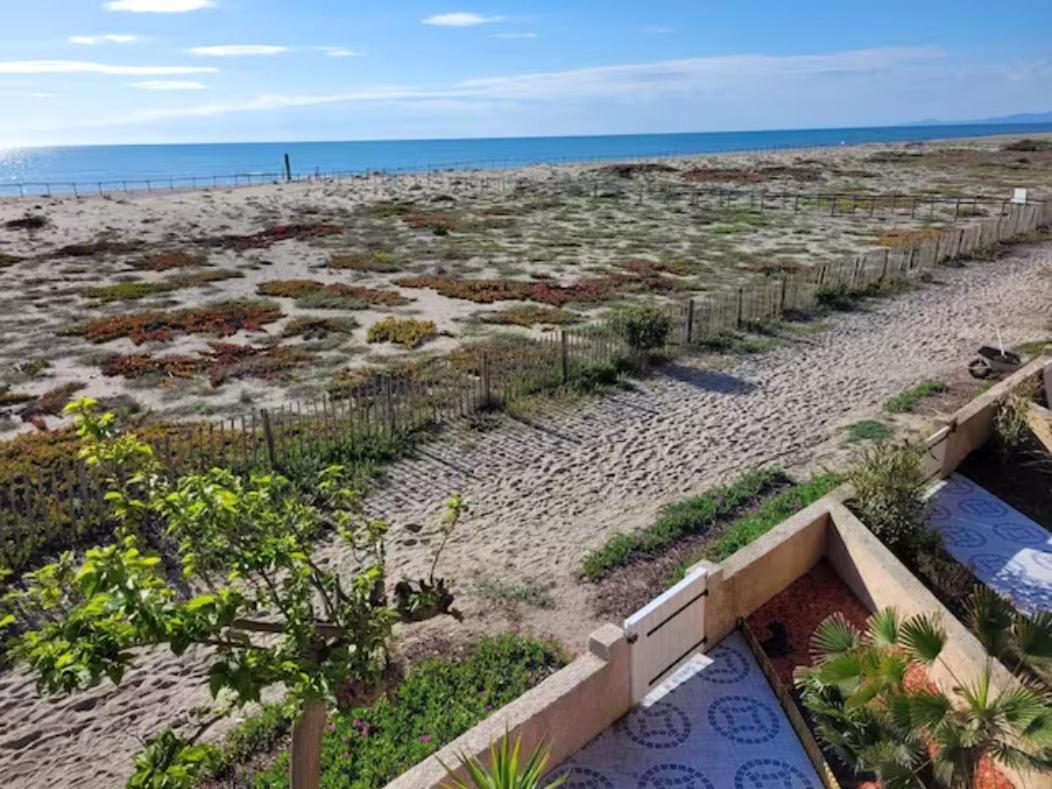 Villa Face A La Mer Sur Le Sable 8 Clim A L'Etage Le Barcarès Dış mekan fotoğraf